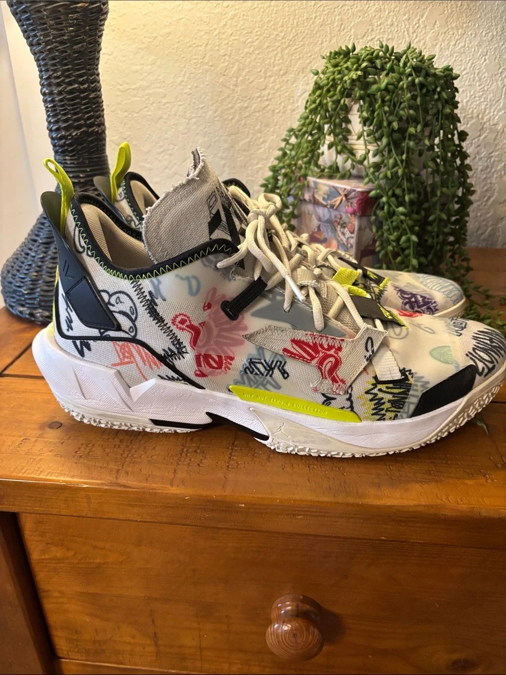 Nike Jordans Why Not Zer0.4 Multicolor Graffiti-Print Men’s Athletic Shoes